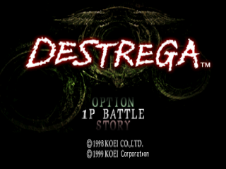 Destrega title screen for Playstation